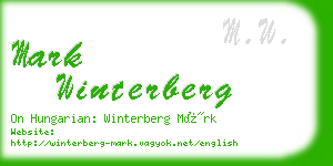 mark winterberg business card